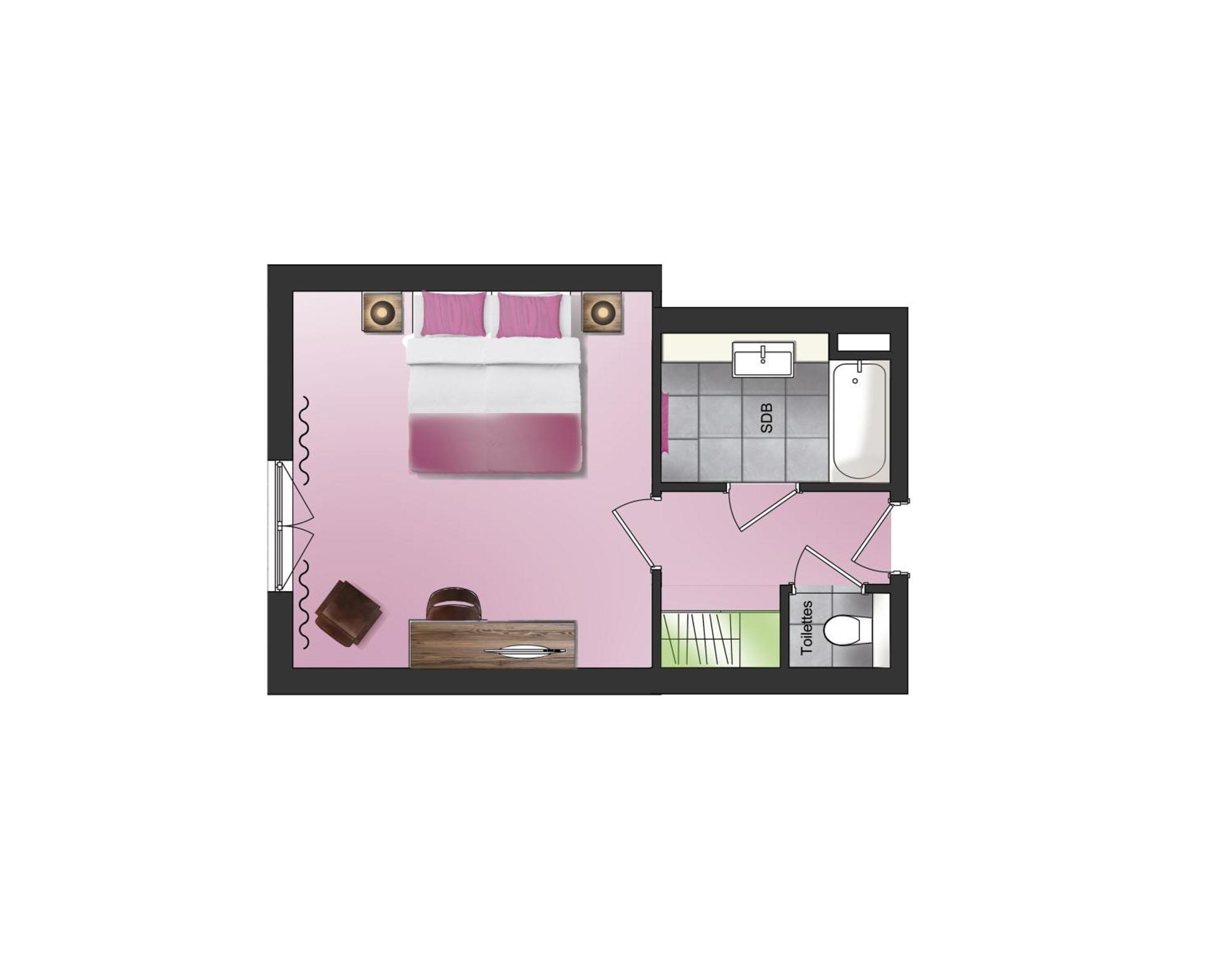 טלואר Hotel Les Grillons חדר תמונה