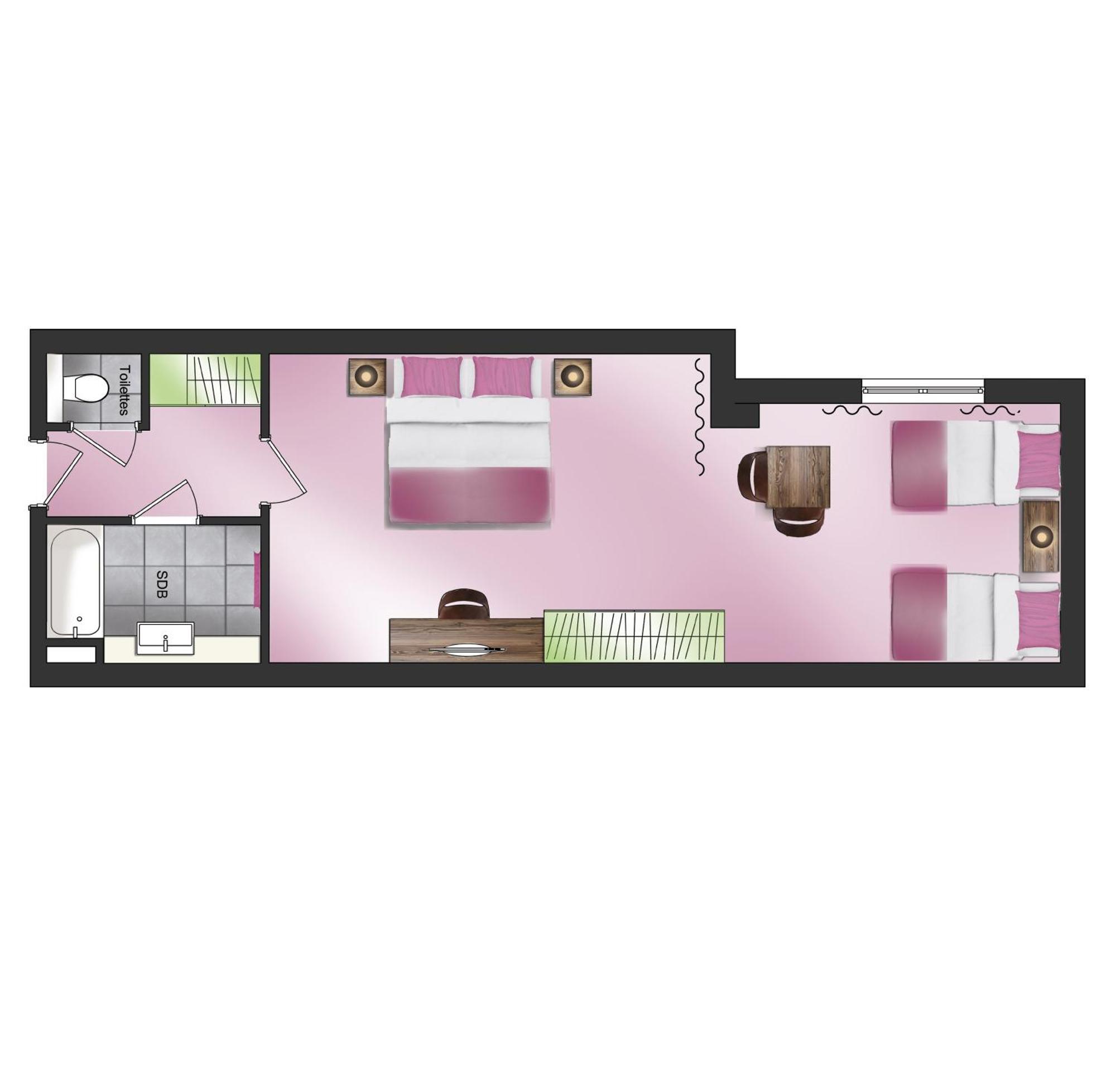 טלואר Hotel Les Grillons חדר תמונה